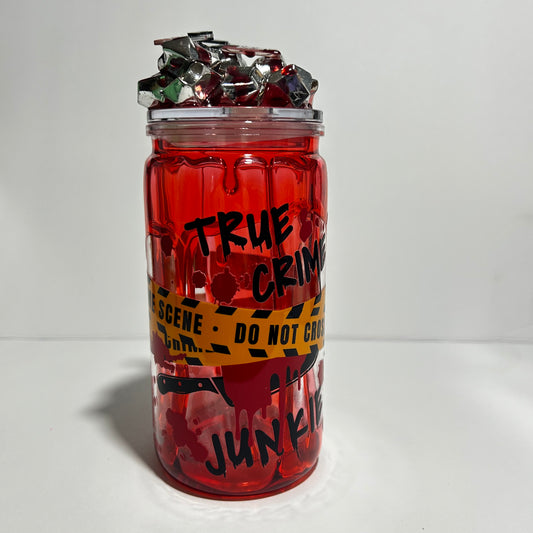 True Crime Junkie Blood Drip Acrylic Cup π©Έ