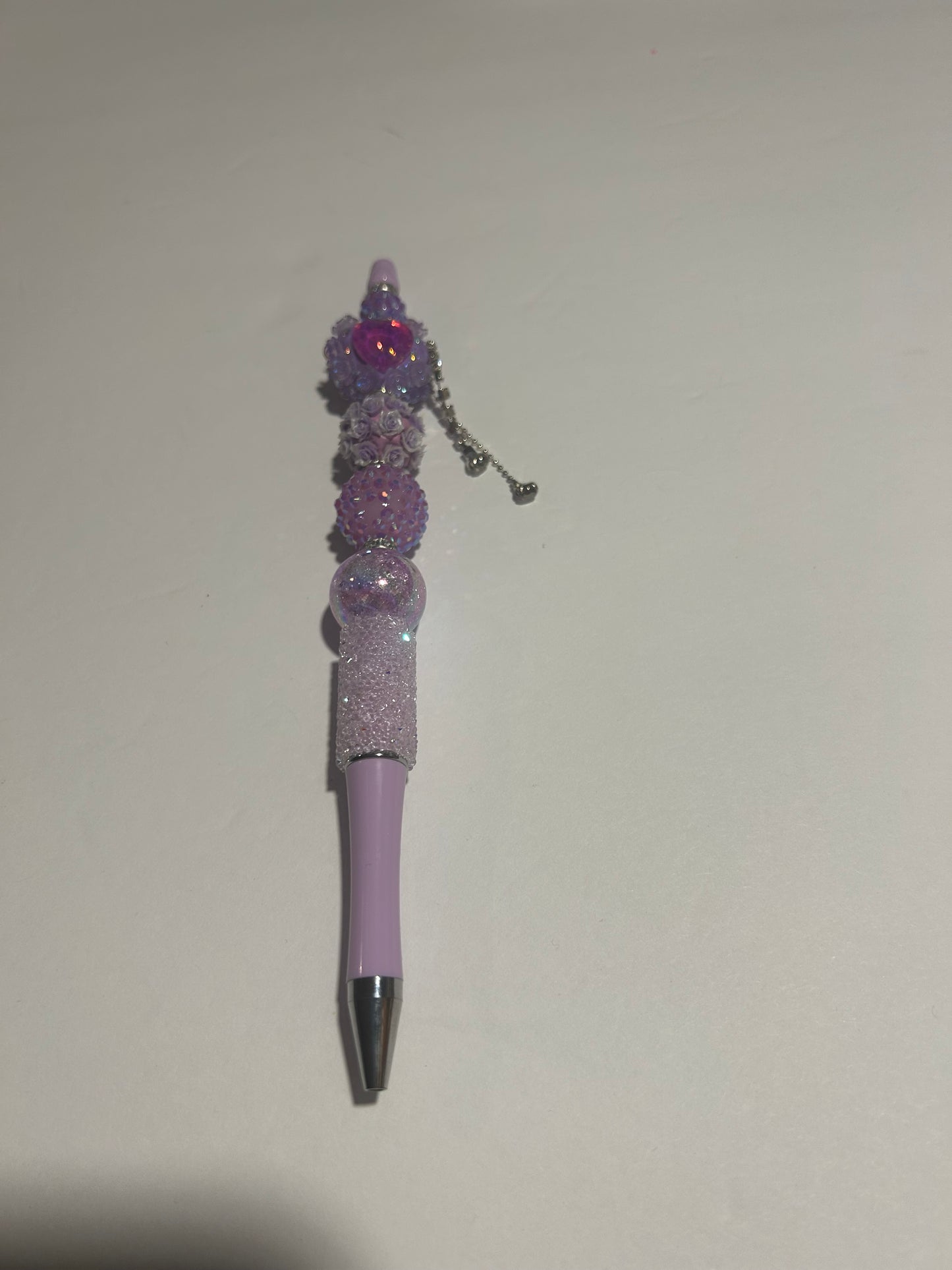 π Royal Lavender Luxe Beaded Pen β¨