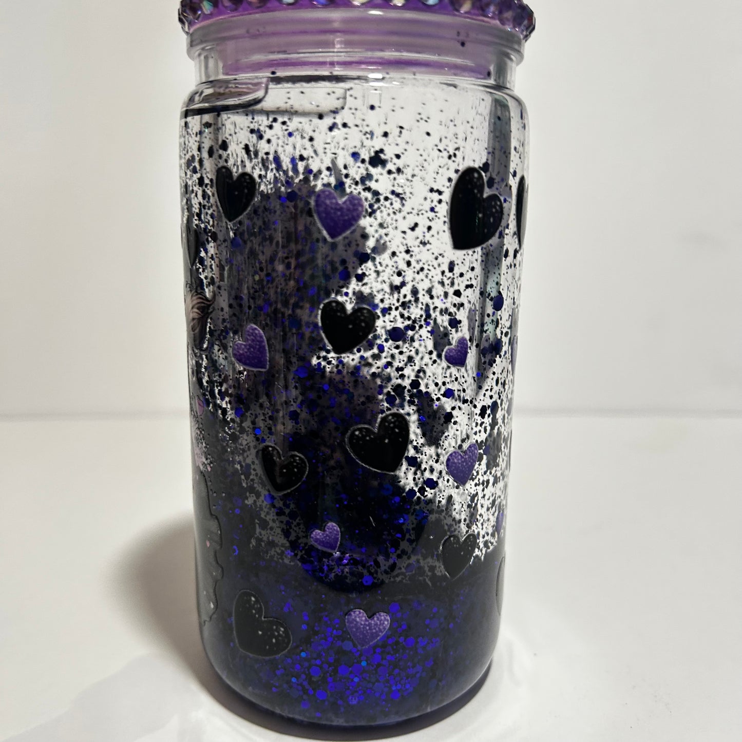 Purple Highland Cow Acrylic lava Tumbler πβ¨