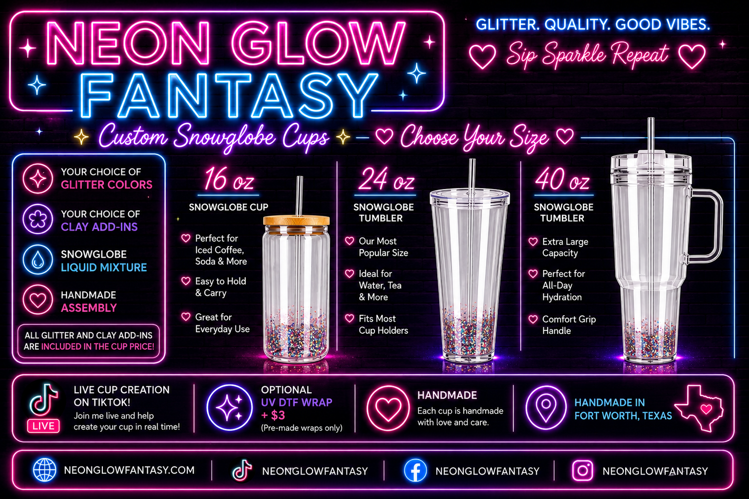 ✨ CUSTOM SNOWGLOBE CUPS ✨