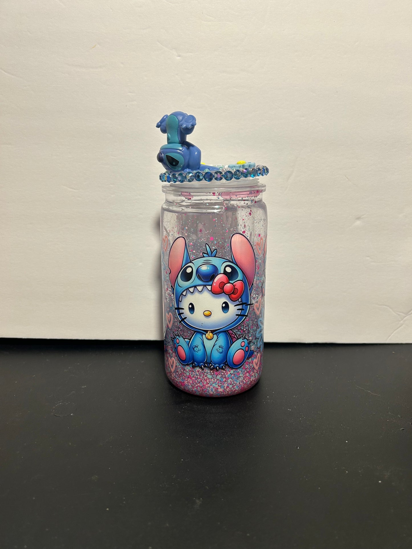 Stitch Kitty Acrylic Lava Tumbler 💙✨