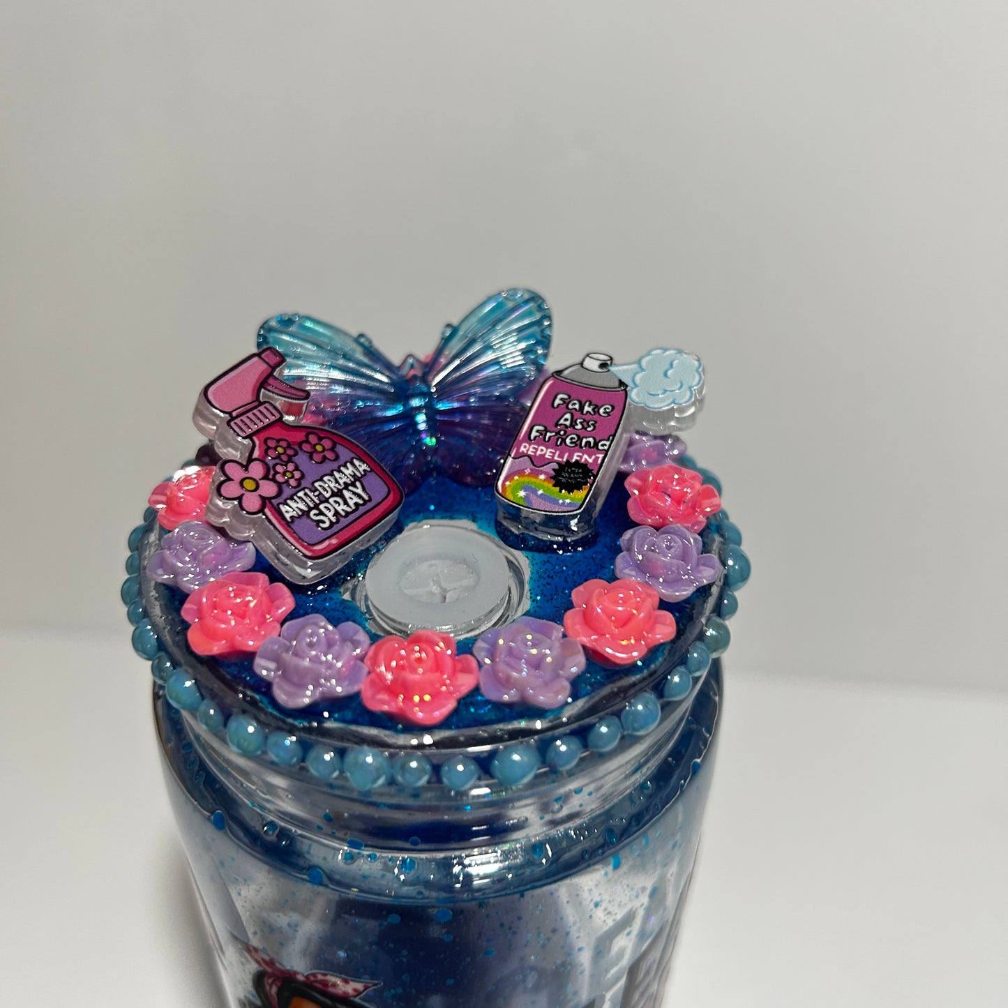 Clean House Messy B*tch Acrylic Lava Tumbler 💙✨