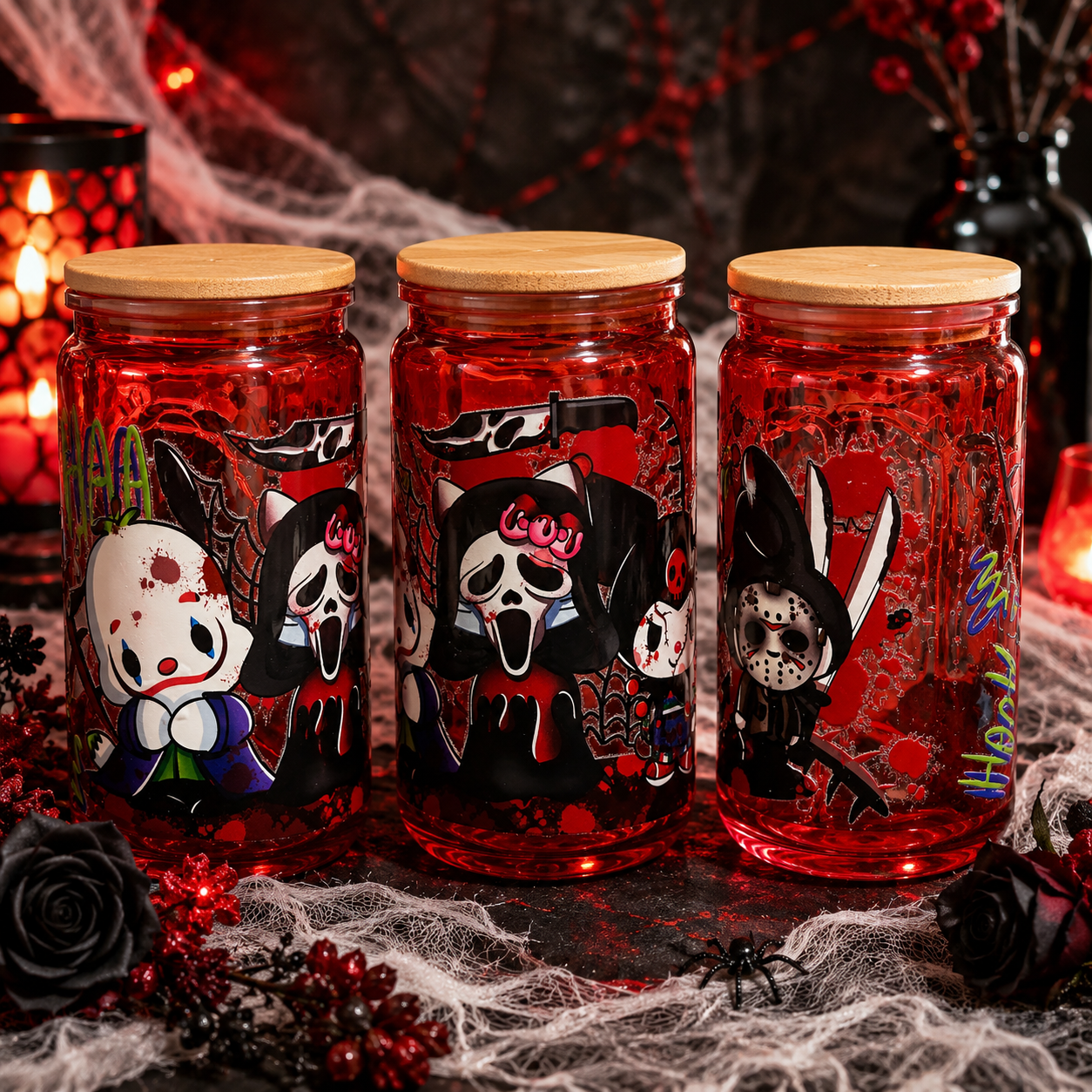 16 oz Blood Drip Acrylic Cup| Horror-Inspired Cup | Handmade Spooky Drinkware