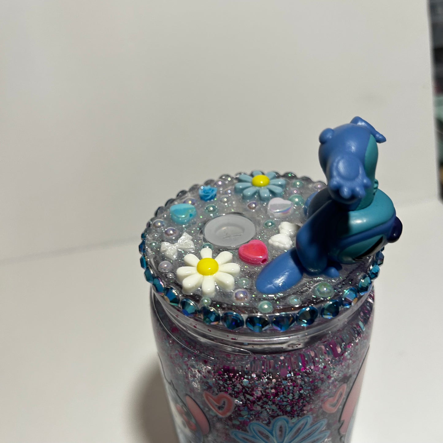Stitch Kitty Acrylic Lava Tumbler 💙✨