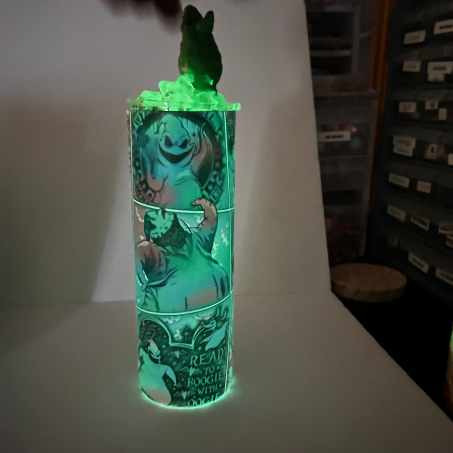 20 oz Glow Sack Monster Stainless Steel Tumbler | Glow-in-the-Dark Halloween Tumbler
