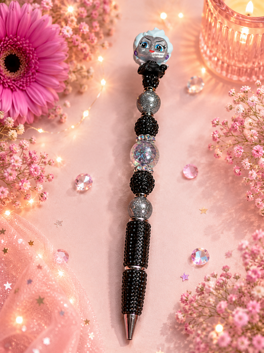Mystic Sea Witch Rhinestone Beaded Pen ✨