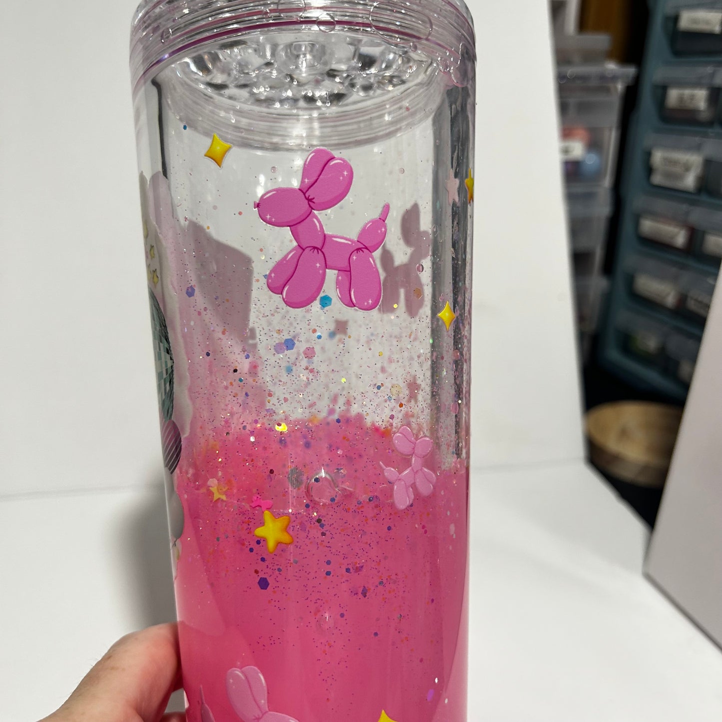 Pink Alani Energy Lava Acrylic Tumbler 💖⚡✨