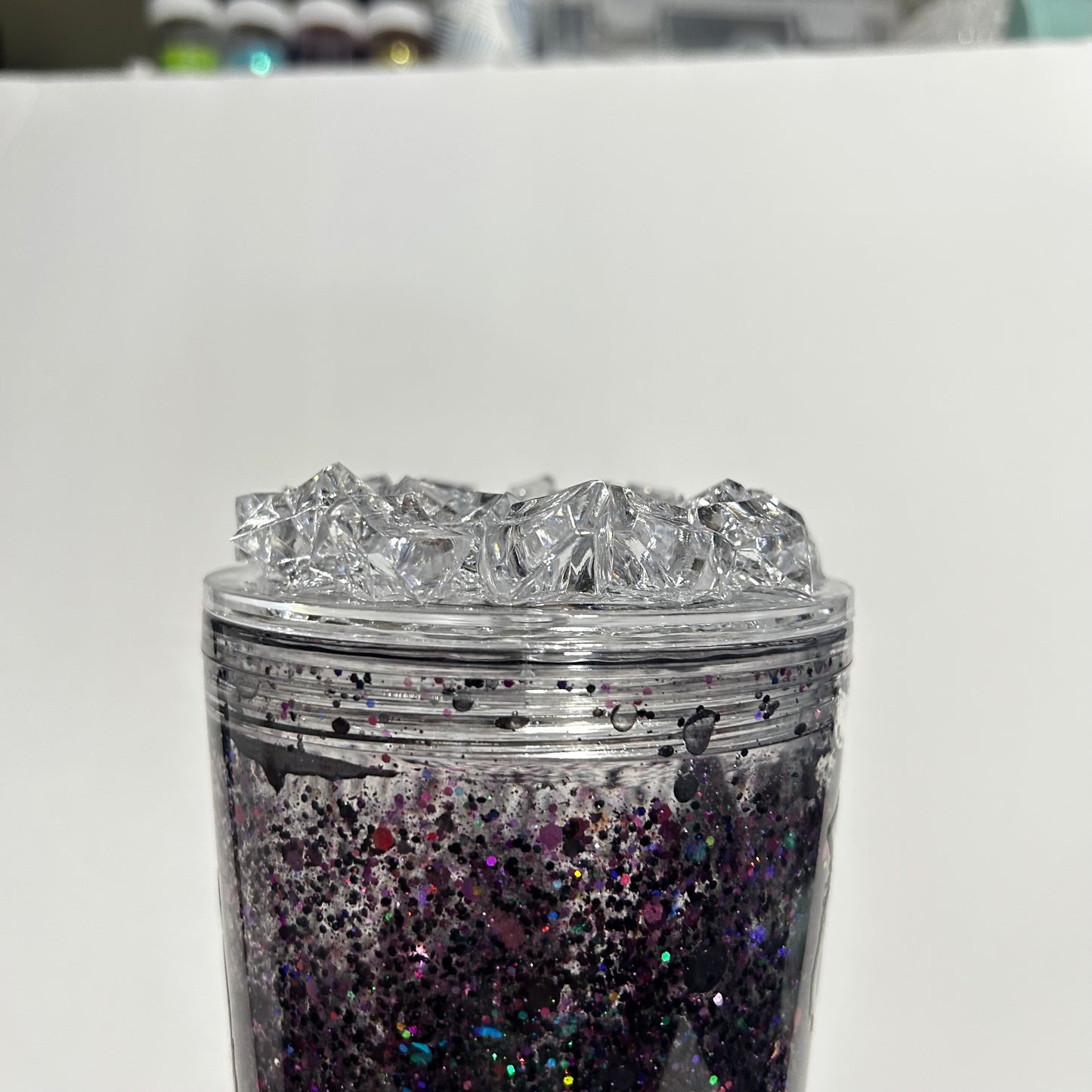 Rebel Soul Lava Glitter Acrylic Tumbler 💜