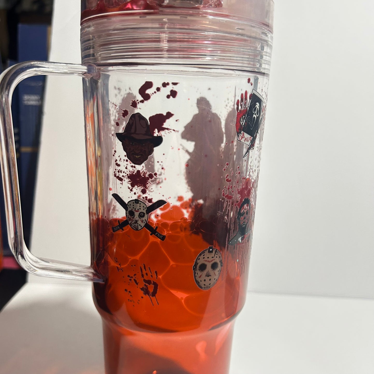 🔪 Horror-Inspired 40oz Dual Lava Acrylic Tumbler