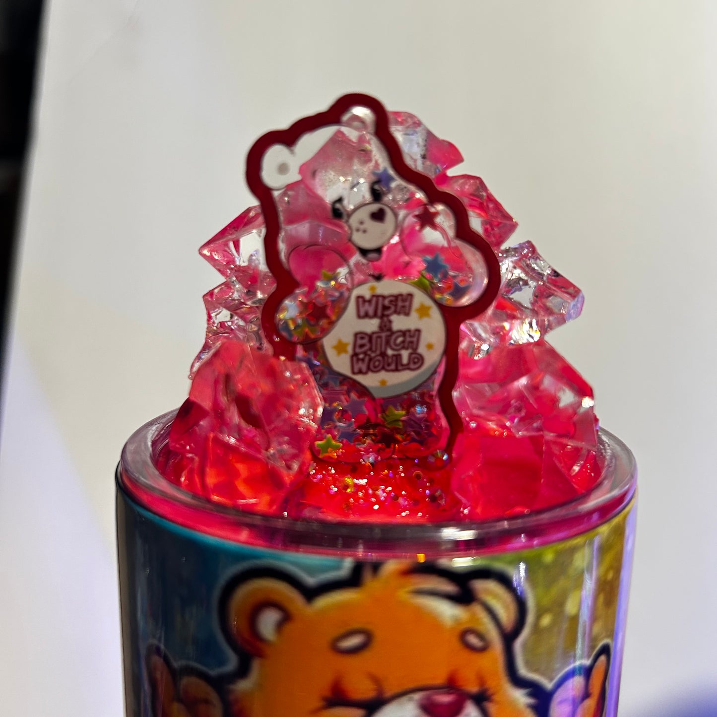 Unhinged Bears Stainless Steel Glitter Tumbler 🌈✨