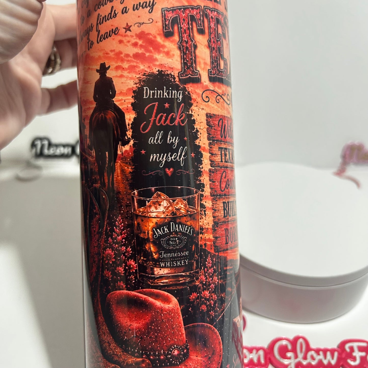 She’s From Texas 20 oz Stainless Steel Tumbler | Western Country Insulated Cup | Texas Gift