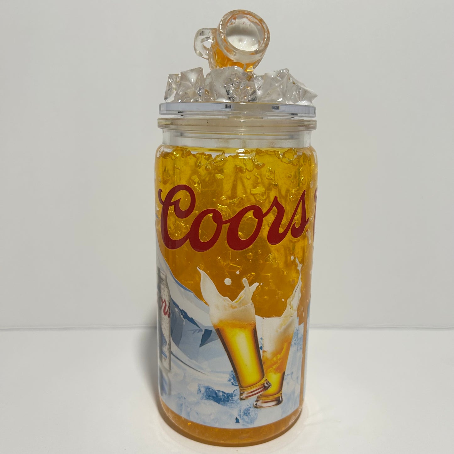 Coors Inspired  Acrylic Can Cup | Beer Lover Gift | Faux Ice Topper | Handmade Tumbler