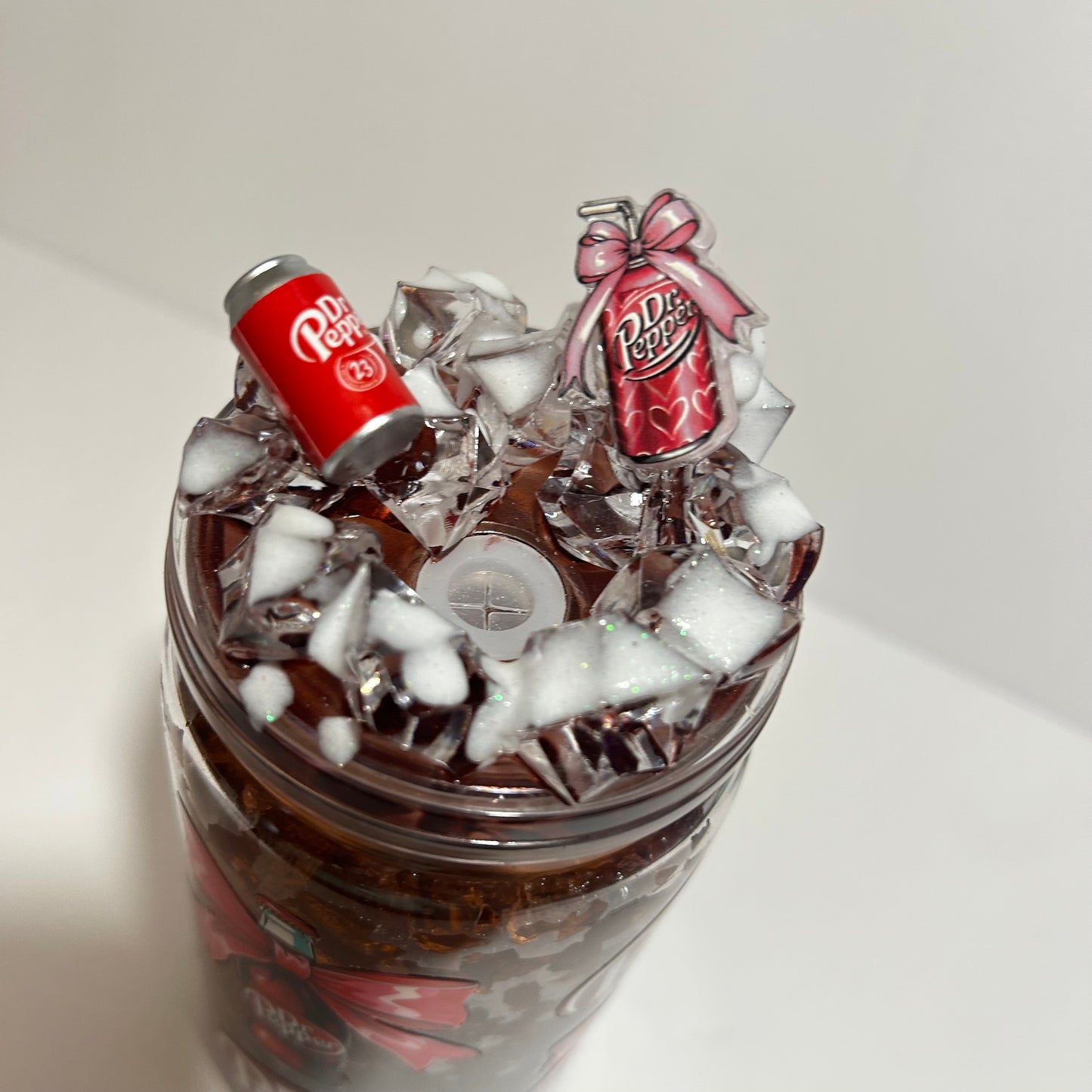 Dr Pepper Lover Acrylic Faux Ice Tumbler ❤️✨