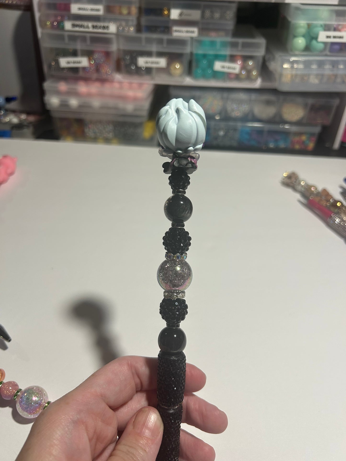 Mystic Sea Witch Rhinestone Beaded Pen ✨