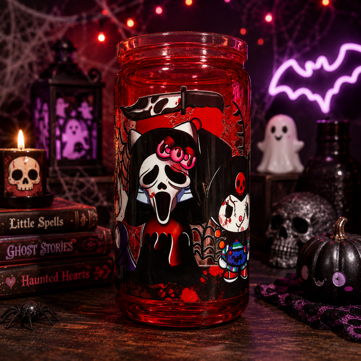 16 oz Blood Drip Acrylic Cup| Horror-Inspired Cup | Handmade Spooky Drinkware