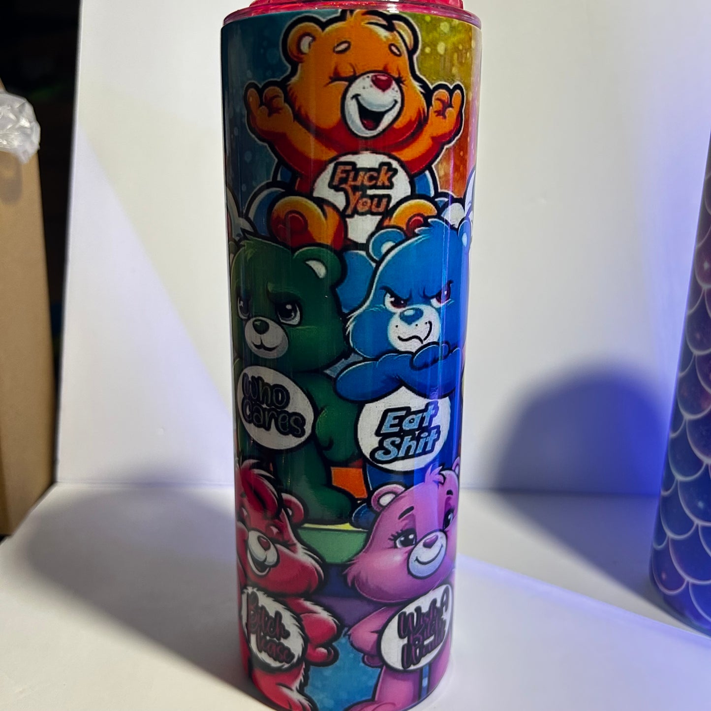 Unhinged Bears Stainless Steel Glitter Tumbler 🌈✨