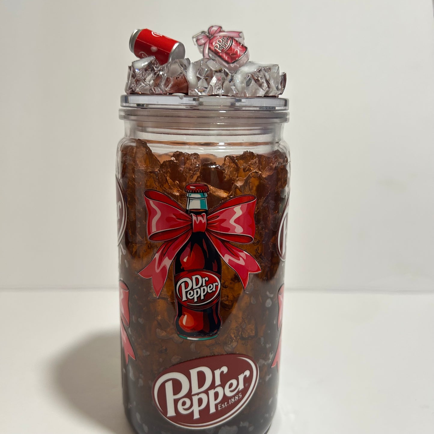 Dr Pepper Lover Acrylic Faux Ice Tumbler ❤️✨
