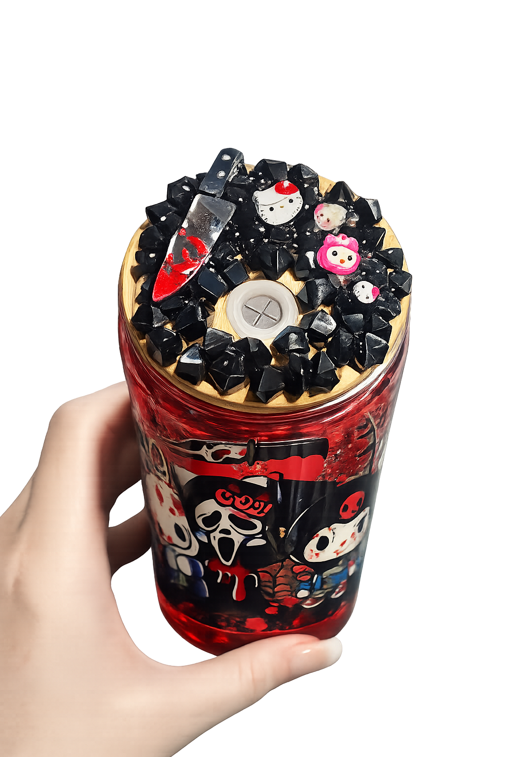 16 oz Blood Drip Acrylic Cup| Horror-Inspired Cup | Handmade Spooky Drinkware